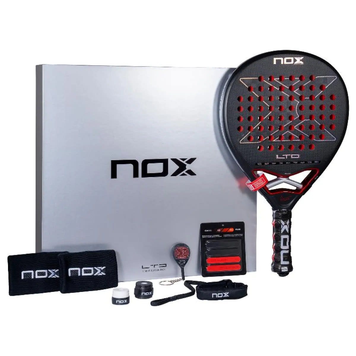 Pack Pala Nox AT10 Genius 12K LTD 2026 -Agustin Tapia  + protector + overgrip